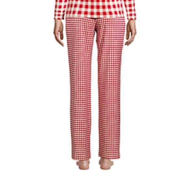 Lands’ End x Draper James Red Check pajama pants - Picture 3 of 6